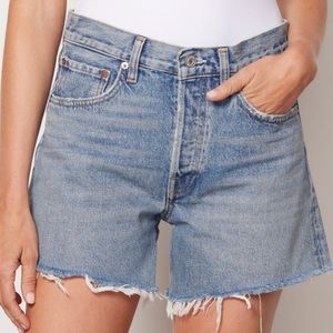 Agolde Parker Long Short in Wheel